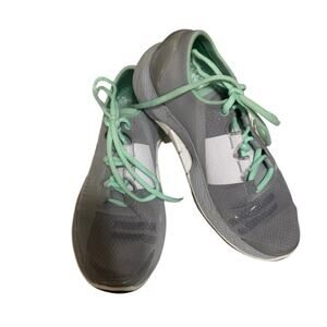 Under Armour AMP Speed Of Cam Gray/Green Running Shoes Size 8